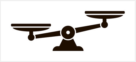 Scales of justice clipart Court of law and ethics symbol Weight icon Vector stock illustration EPS 10のイラスト素材