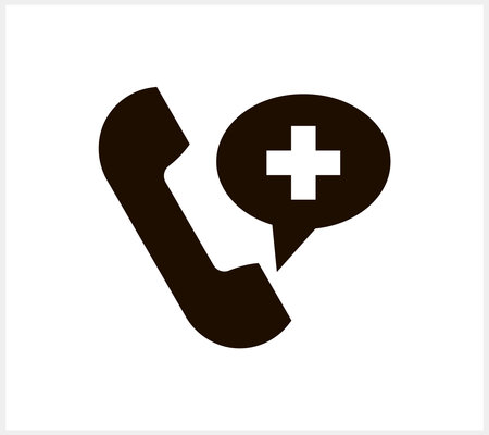 Consulting phone icon isolated Stencil clipart Vector stack illustration eps 10のイラスト素材