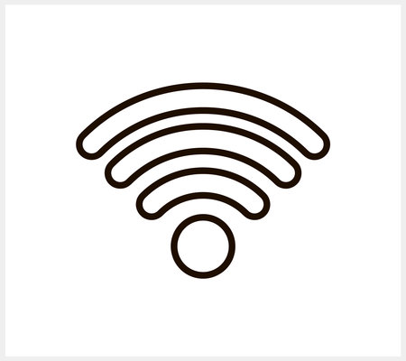Sketch wifi icon isolated Technologe clipart Vector stock illustration EPS 10のイラスト素材