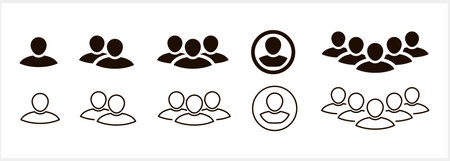 Social media marketing icon People network clipart Vector stock illustration EPS 10のイラスト素材