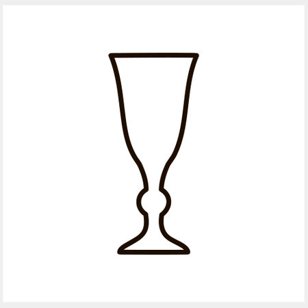 Wine glass toast icon isolated. Sketch Hand drawn Vector stock illustration EPS 10のイラスト素材