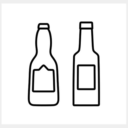 Beer icon isolated. Beer bottle Wine Vector illustration. EPS 10のイラスト素材