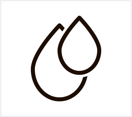 Water drop icon. Rain clipart. Vector stock illustration. EPS 10のイラスト素材