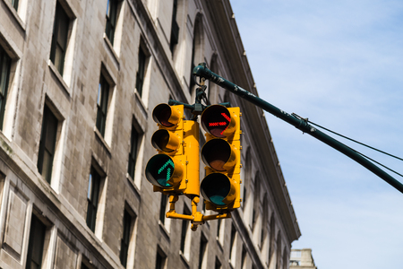 Traffic lights in New Yourk.の写真素材