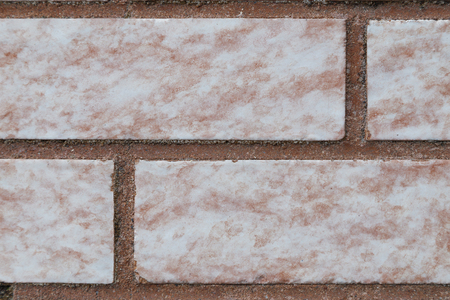Wall from the bricks different size or brick backgroundの写真素材