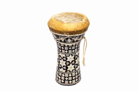 Isolated djembe (djembey) drum on white background