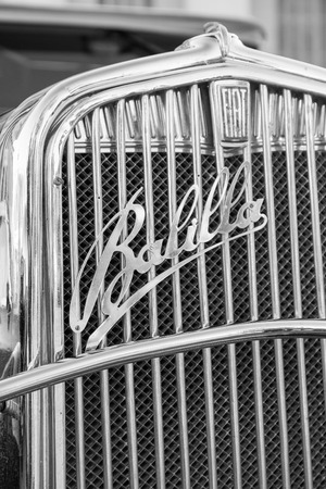 VERONA, ITALY - JANUARY 6: Classic vintage cars. Benaco Classic Autoclub organizes a gathering called "witch of the policeman" on Verona Tuesday, January 6, 2015. The proceeds are donated to charity.のeditorial素材