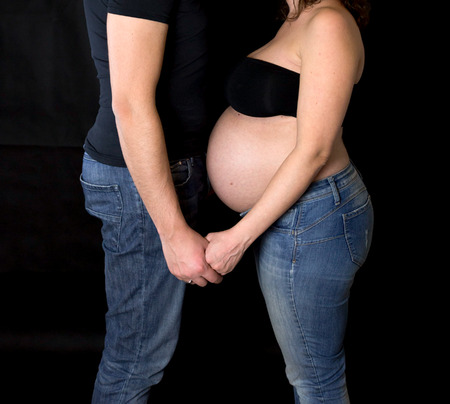 the sweet expectation of a pregnantの写真素材