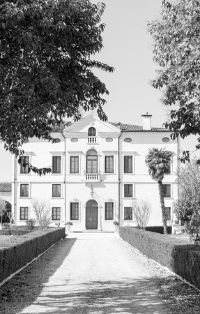 VERONA, ITALY - MARCH 29: Villa Bongiovanni open for a wedding fair on Verona Saturday, March 29, 2015. It was built in a neoclassical style in the eighteenth century by the Bongiovanni family.のeditorial素材
