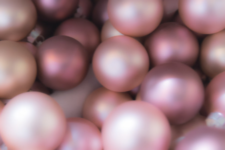 Background formed by pink balls for christmas tree.の写真素材