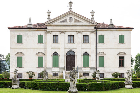 VICENZA, ITALY - MAY 13: Villa Cordellina Lombardi, built in 18th century on a design by architect Giorgio Massari on Wednesday, May 13, 2015.のeditorial素材