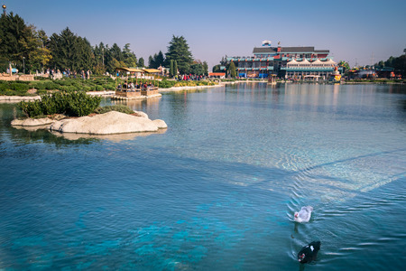 Bergamo, Italy - October 30, 2016: Leolandia is an amusement park famous for the miniature reproduction of Italy with 160 scale reproductions of famous monuments. Also there are rides for all ages.のeditorial素材