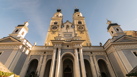 Brixen, Italy - December 26, 2016: Cathedral of Santa Maria Assunta and San Cassiano in Bressanone. Bressanone is a town in South Tirol in northern Italy.のeditorial素材