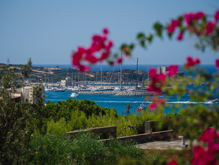 Marina of Villasimius, a famous tourist resort in the south of Sardinia.