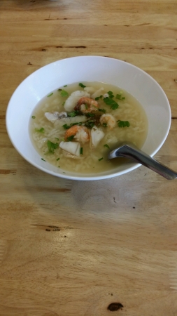 Delicious rice with soup
