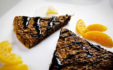 Cake in the plateの写真素材