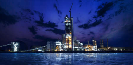 Plant during sunset near waterの写真素材