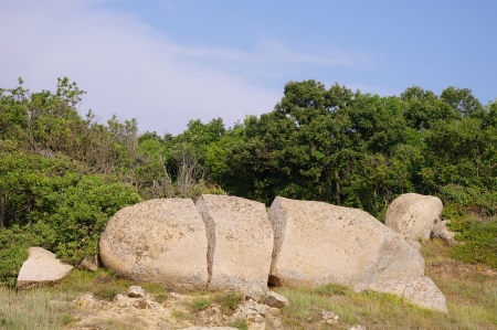 Rocks on the peninsula Maslen nos, Primorsko, Bulgariaの写真素材