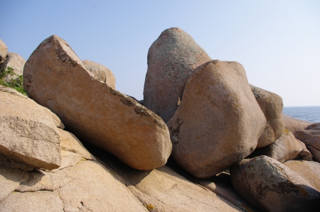 Rocks on the peninsula Maslen nos, Primorsko, Bulgariaの写真素材