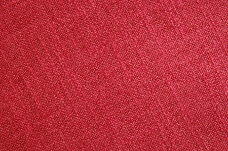 Red canvas textile close up の写真素材