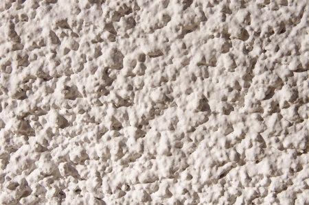 Coarse white plastering wall の写真素材