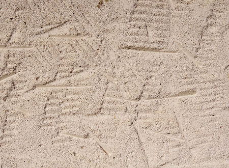 Autoclaved aerated concrete closeup in sunny day