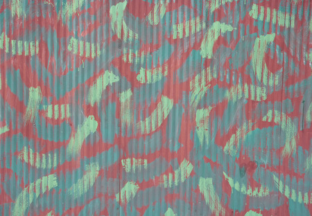 Metal wall in camouflage colorsの写真素材