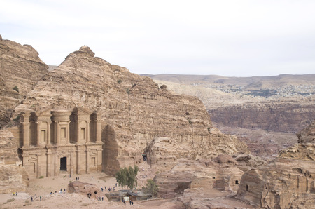 Ad-Dayr ( The Monastery ) in ancient Petra, Jordan