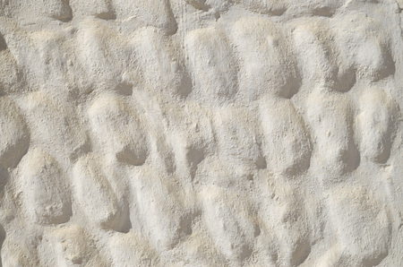 New decorative white relief plaster closeup