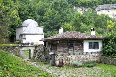 Demir Baba Teke - Ð°levi mausoleum (tÃ¼rbe) near the village of Sveshtari, Bulgariaの写真素材