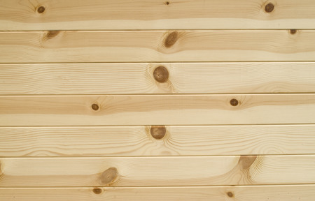 New wooden boards on wall closeup