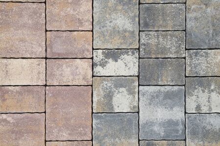 New colored decorative concrete pavement closeup
の写真素材