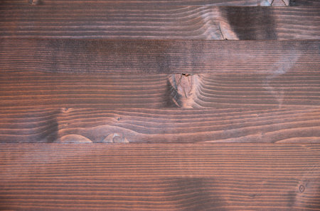 New dark brown wooden wall closeupの写真素材