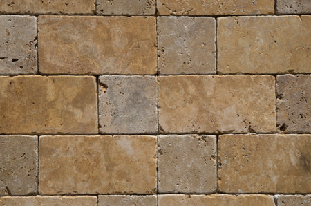 New colorful stone wall close upの写真素材