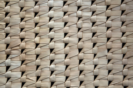 New wicker woven surface close up