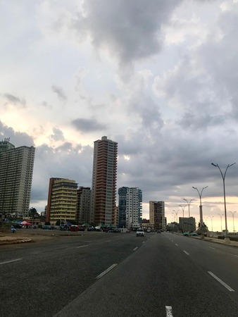 Old town city center of Havana (La Habana), the capital of the Caribbean island of Cubaのeditorial素材