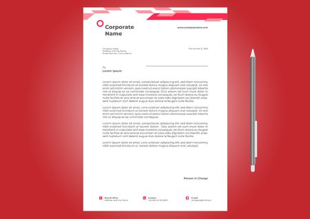 Letterhead Design Templateのイラスト素材