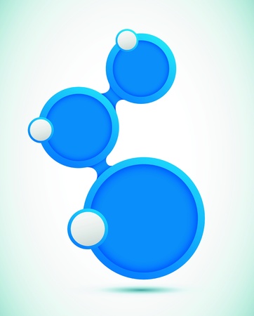 Abstract vector illustration bubble  backgroundのイラスト素材
