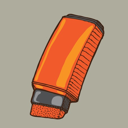 Hand drawn Marker isolated on backgroundのイラスト素材