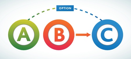 Multicolored presentation color circles template のイラスト素材