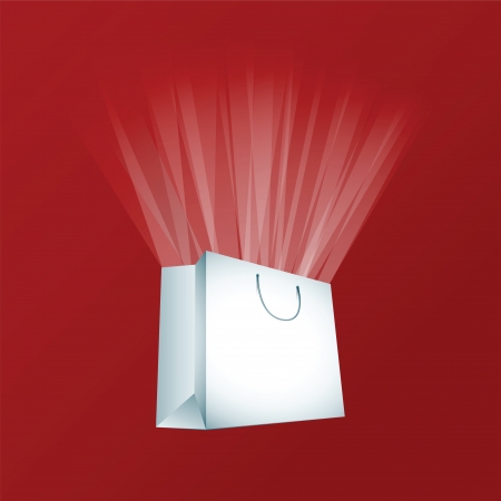 white shopping bagのイラスト素材