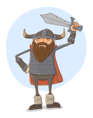Cartoon vikingのイラスト素材