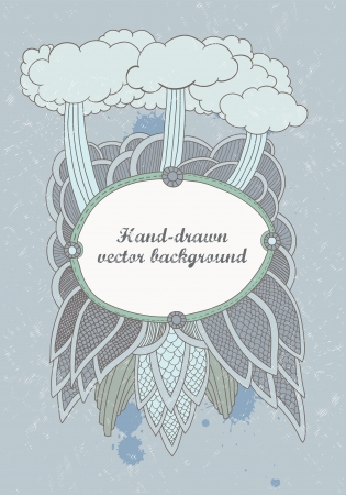 Hand drawn vector backgtoundのイラスト素材