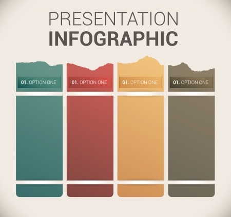 Modern soft color Design template   infographicsのイラスト素材