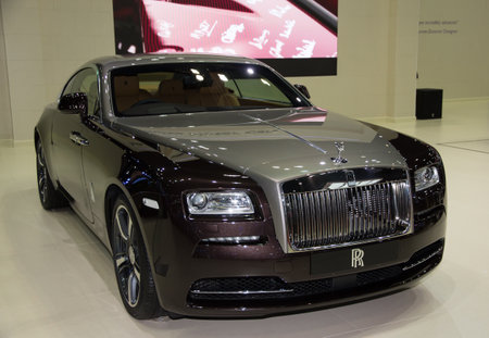 Bangkok, Thailand - March 28, 2014: Rolls-Royce new model presented in Bangkok Motor Show 2014のeditorial素材