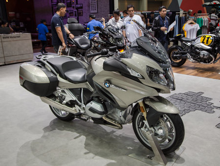 Bangkok, Thailand - December 11, 2017: BMW R 1200 RT Sport Touring Motorcycle presented in Motor Expo 2017のeditorial素材