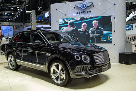 Bangkok, Thailand - December 11, 2017: Bentley Bentayga SUV presented in Motor Expo 2017