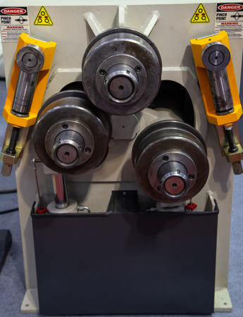 Section and pipe bending machine, Industrial machining metalworkの写真素材
