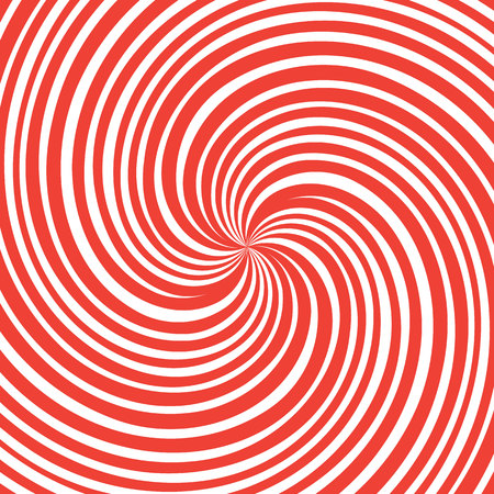 Red spiral swirl vortex on white backgroundのイラスト素材
