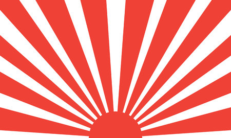 Creative graphic sunray red color stripe on white backgroundのイラスト素材